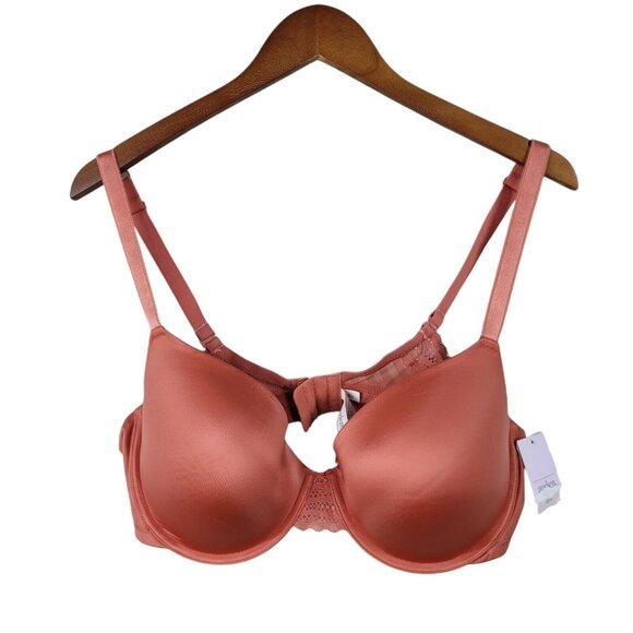 NEW 40D Auden Women's Full Coverage Lightly Lined T-Shirt Bra UW Faded Rose - Picture 1 of 5